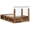 vidaXL Bedframe met hoofdeinde Oudhout 120 x 190 cm Massief grenenhout