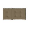 vidaXL Stoelkussens 4 st lage rug 100x50x4 cm stof gem&ecirc;leerd taupe