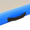 vidaXL Gymnastiekmat met pomp opblaasbaar 300x100x10 cm PVC blauw