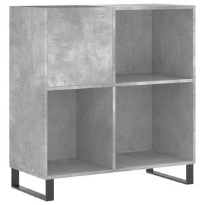 vidaXL Platenkast 84,5x38x89 cm bewerkt hout betongrijs
