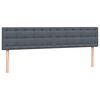 vidaXL Boxspring met matrassen fluweel donkergrijs 200x210 cm