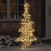 vidaXL Kerstboom met 160 LED Warmwit 150 cm PET