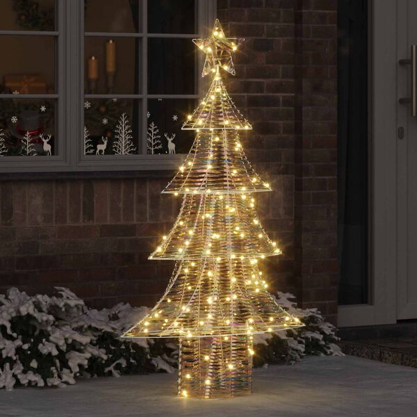 vidaXL Kerstboom met 160 LED Warmwit 150 cm PET