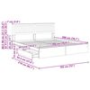 vidaXL Opslag bed met lade Sonoma Eiken 180 x 200 cm Bewerkt hout