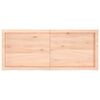 vidaXL Wastafelblad 120x50x(2-6) cm onbehandeld massief hout