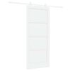 vidaXL Schuifdeur 86 x 198,5 cm Bewerkt hout Wit