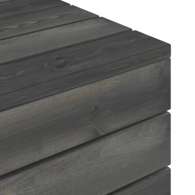 vidaXL 5-delige Loungeset pallet massief grenenhout donkergrijs