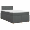 vidaXL Boxspringbed met matras Donkergrijs 120 x 200 cm Stof