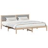 vidaXL Bedframe Lichtgrijs 200 x 200 cm Massief grenenhout