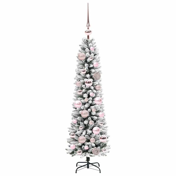 vidaXL Kunstkerstboom met 150 LED Wit 120 cm PVC en Metaal en Plastic