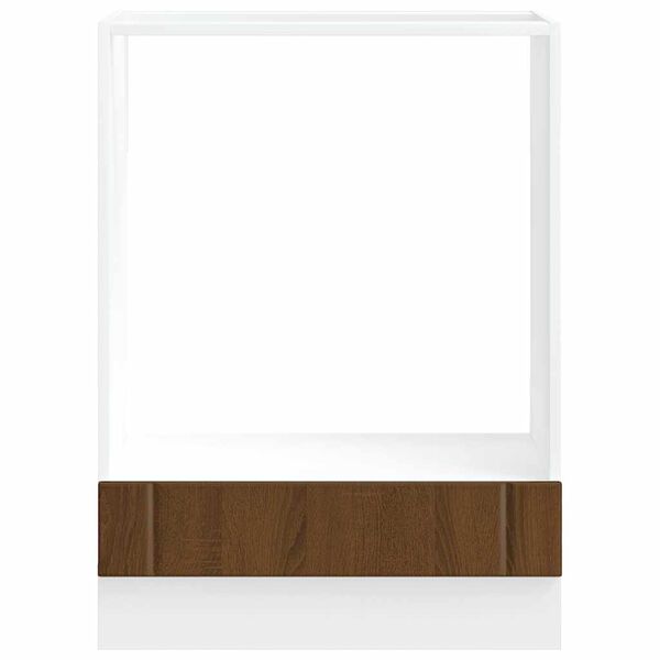 vidaXL Ovenkast Lucca bewerkt hout bruin eikenkleur