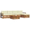 vidaXL Buiten bankenset met kussen 6 pcs Natuurlijk en Cr&egrave;me
