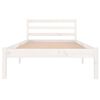 vidaXL Bedframe massief grenenhout wit 90x200 cm