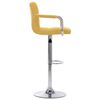 vidaXL Barstoelen 2 st stof geel