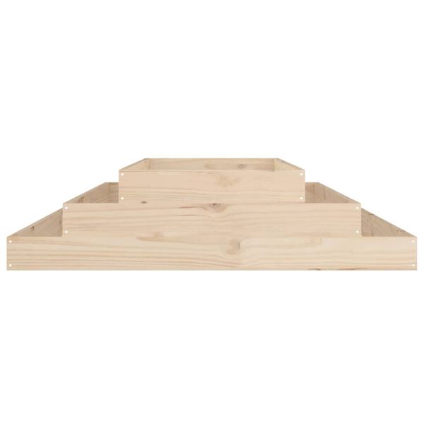 vidaXL Plantenbak 110x110x27 cm massief grenenhout