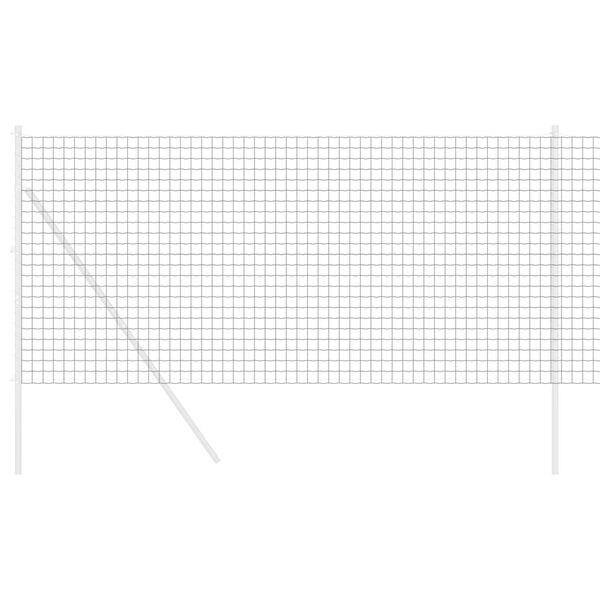 vidaXL Euro Hek Grijs 1.2 x 25 m PVC-gecoat ijzer