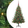 vidaXL Artificial Pre-lit Kerstboom met Ballenset Groen 150 cm