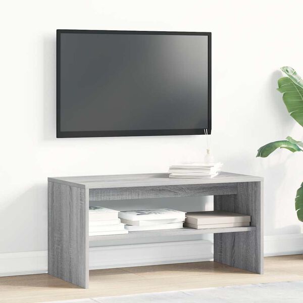 vidaXL Tv-meubel 80x40x40 cm bewerkt hout grijs sonoma eikenkleurig