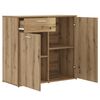 vidaXL Dressoir 80x36x75 cm bewerkt hout artisanaal eikenkleur