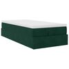 vidaXL Ottoman bed met matras 90x190cm fluweel donkergroen