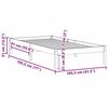 vidaXL Bedframe zonder matras massief grenenhout 100x190 cm twin
