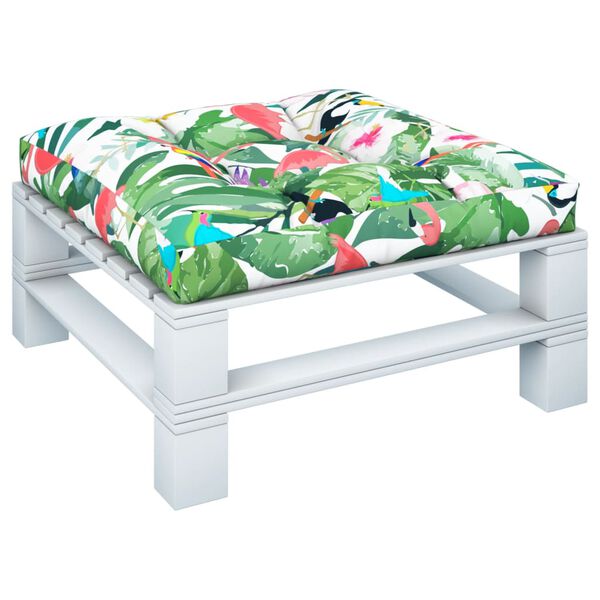 vidaXL Palletkussen 70x70x12 cm stof meerkleurig