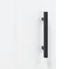 vidaXL Hoge kast 34,5x34x180 cm bewerkt hout hoogglans wit