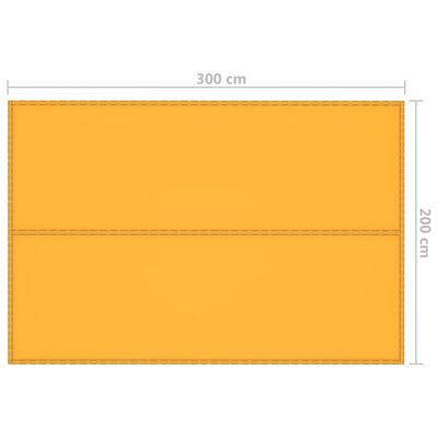 vidaXL Afdekzeil 3x2 m geel