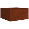 vidaXL Plantenbak 80x80x40 cm cortenstaal