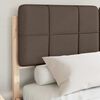 vidaXL Bedframe met Gevoerd Hoofdgedeelte Taupe 140 x 200 cm