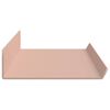 vidaXL Drijvende plank 4 pcs Roze 60 x 8,5 x 2,5 cm Staal
