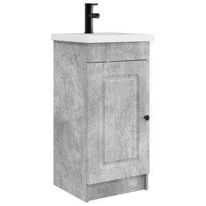 vidaXL Badkamermeubel met Wasbak Betongrijs 42 x 40 x 84,5 cm