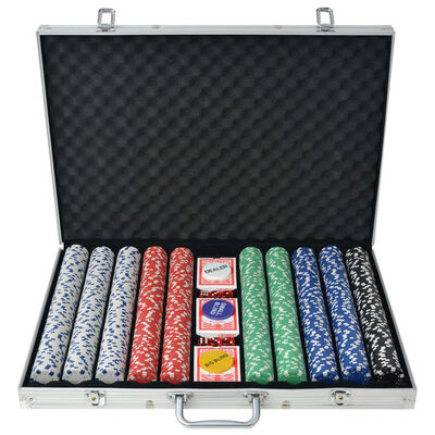 Zenuw Roestig Absoluut vidaXL Pokerset met 1000 chips aluminium kopen? | vidaXL.nl