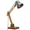 vidaXL Bureaulamp industrieel rond E27 23x18x95 cm meerkleurig