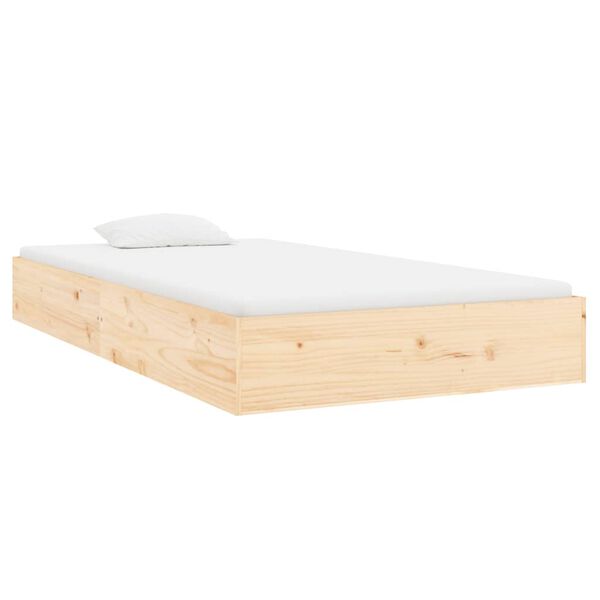 vidaXL Bedframe massief hout 100x200 cm