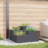 vidaXL Tuin Bloempot Antraciet 100 x 100 x 48 cm Staal