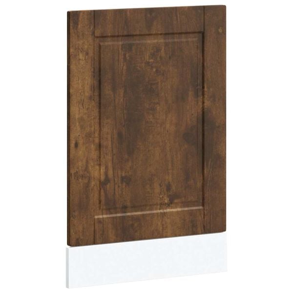 vidaXL Vaatwaspaneel Porto 45x1,5x57 cm bewerkt hout gerookt eiken