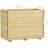 vidaXL Plantenbak verhoogd met bodem 100x50x75 cm grenenhout