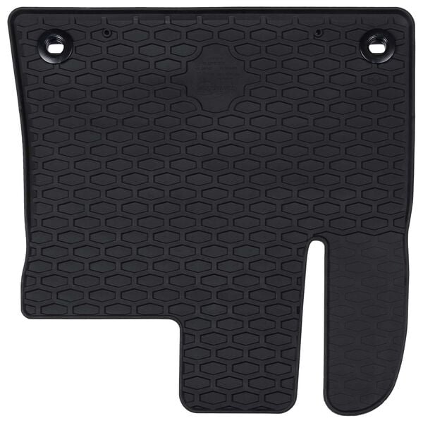 vidaXL Autobodemmat 4 pcs Zwart Rubber