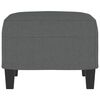vidaXL Voetenbank 60x50x41 cm stof donkergrijs
