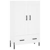 vidaXL Hoge kast 69,5x31x115 cm bewerkt hout wit