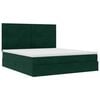 vidaXL Ottoman bed met matrassen en LED's 160x200cm fluweel