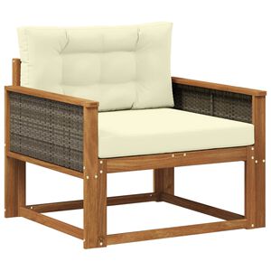 vidaXL Buiten Midden Sofa Massief Acaciahout Naturel