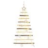 vidaXL Kerstboom met 30 LED Naturel 90 cm massief essenhout