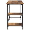 vidaXL Bureau Oud Hout 120 x 50 x 75 cm Bewerkt hout