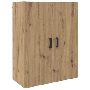vidaXL Wandkast Artisan Eiken 69,5 x 34 x 90 cm Bewerkt hout