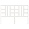 vidaXL Hoofdbord 126x4x100 cm massief grenenhout wit