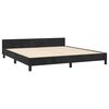 vidaXL Bedframe met hoofdeinde fluweel zwart 180x200 cm