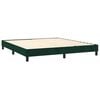 vidaXL Boxspring met matras fluweel donkergroen 180x200 cm