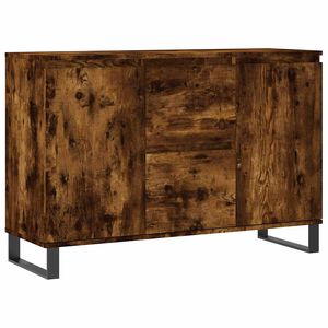 vidaXL Dressoir 101,5x35x70 cm bewerkt hout gerookt eikenkleurig